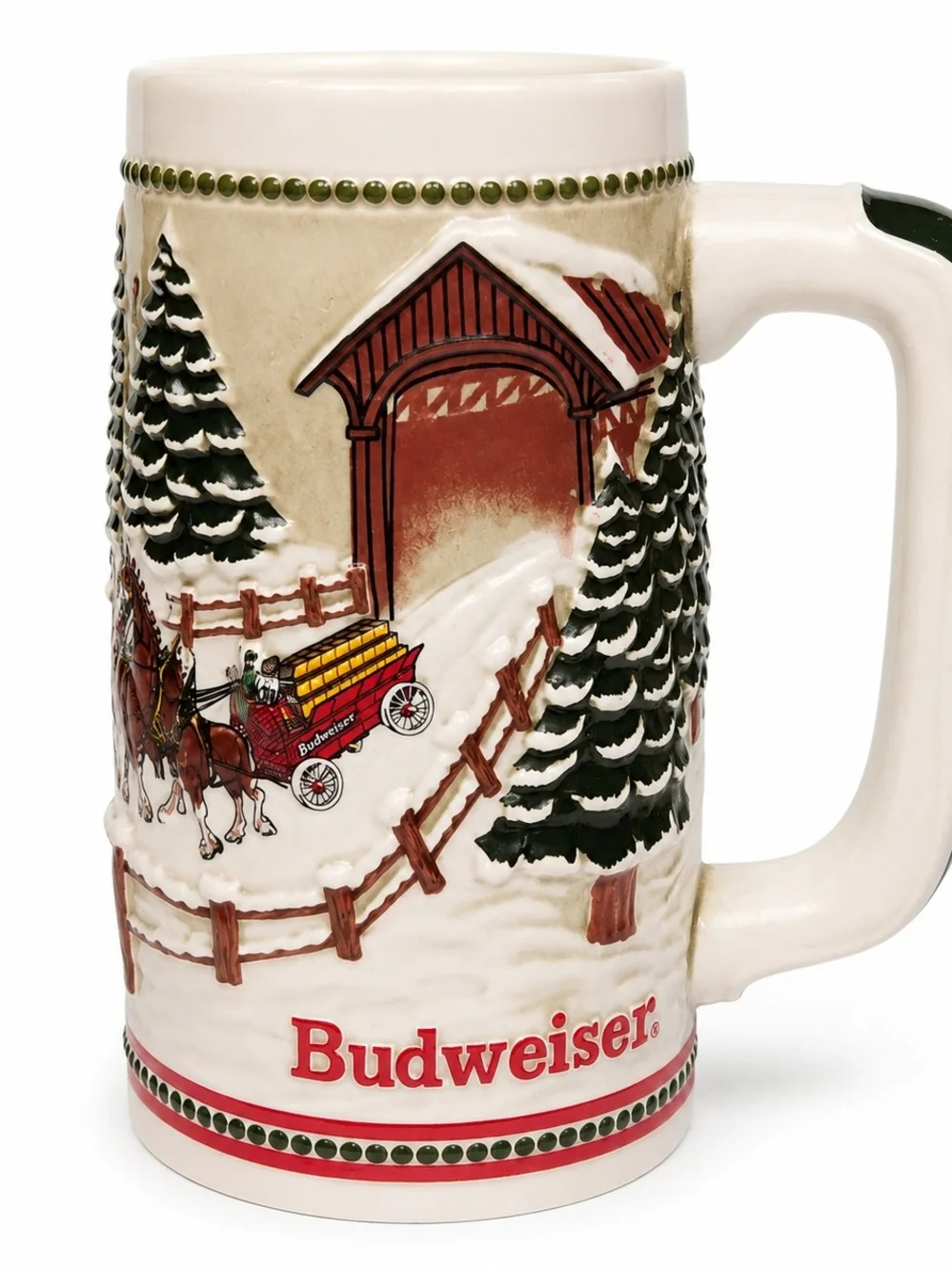 Budweiser Clydesdales Limited Edition Holiday Stein Ceramarte
